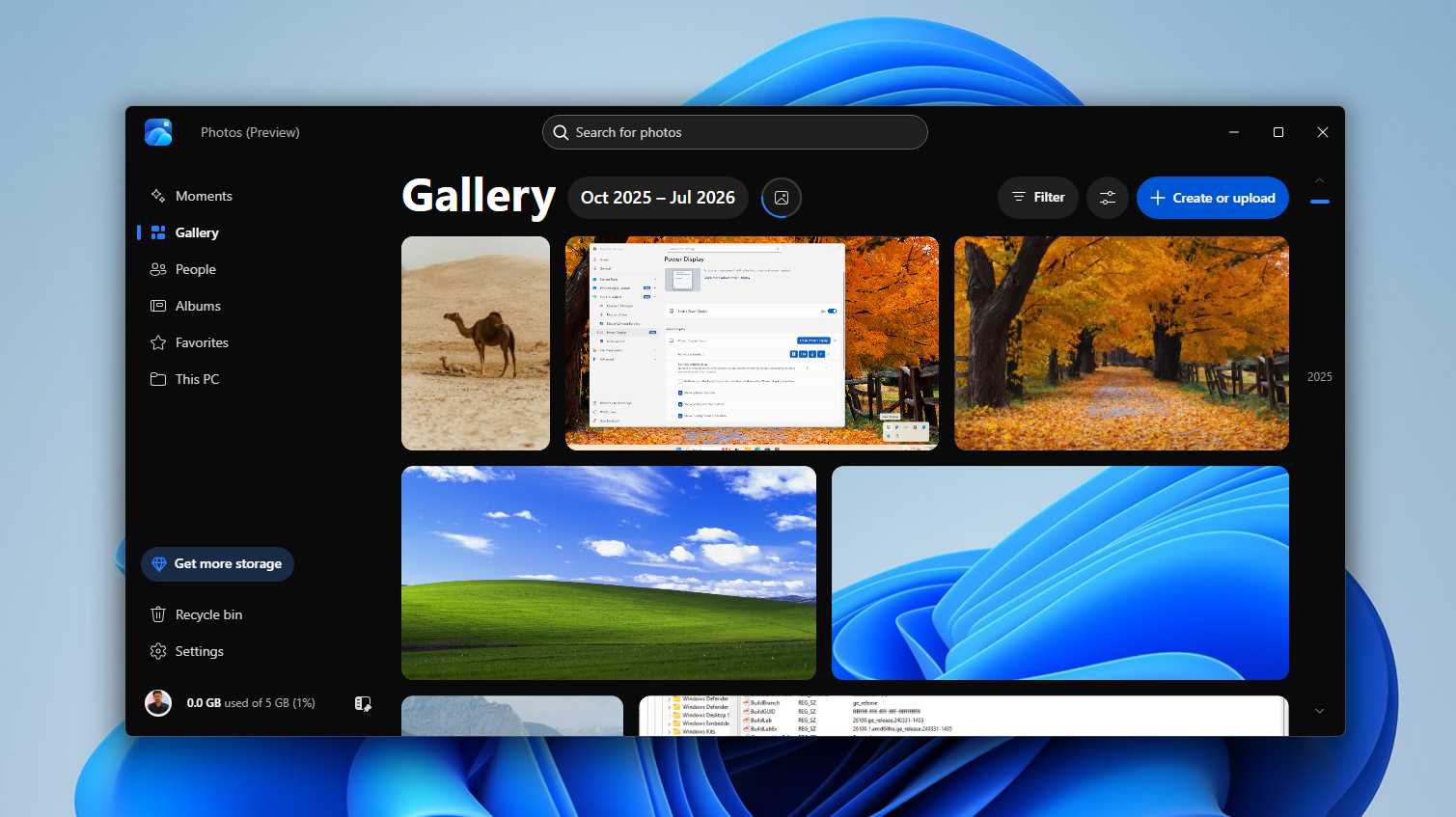 new Photos (preview) app