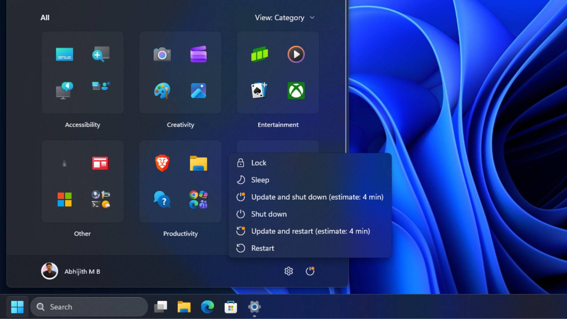 Clicking Shut down button will now shut down your PC instead of installing the update first