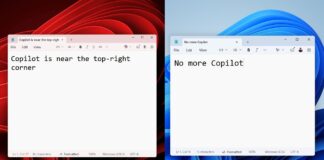 Copilot buttons in Windows 11