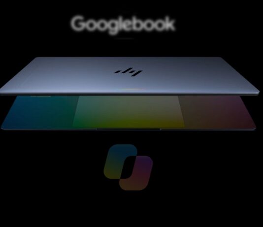 Google's new Googlebook proudly features Microsoft Copilot.