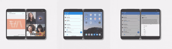 Surface Duo running apps