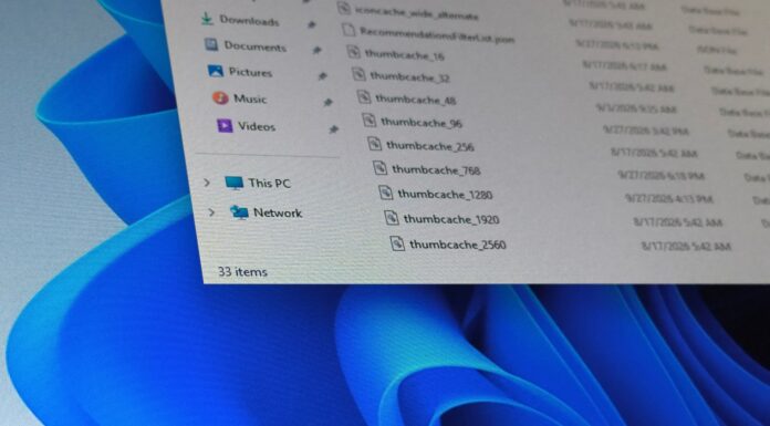 Windows 11 stores image previews in thumbcache database files inside the Explorer folder of your user profile