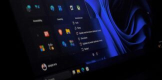 Windows 11's Power menu showing separate Shut down, Restart, Update and shut down, and Update and restart options