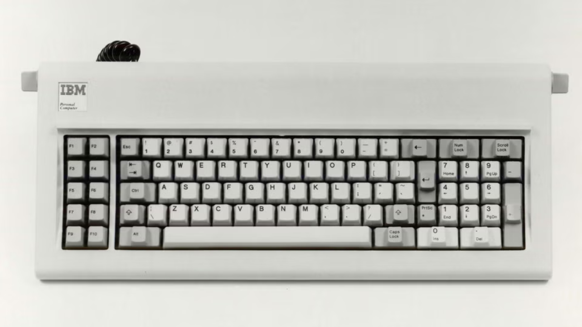Ctrl and Alt were on the left of the original IBM PC keyboard, while Delete was on the numeric keypad
