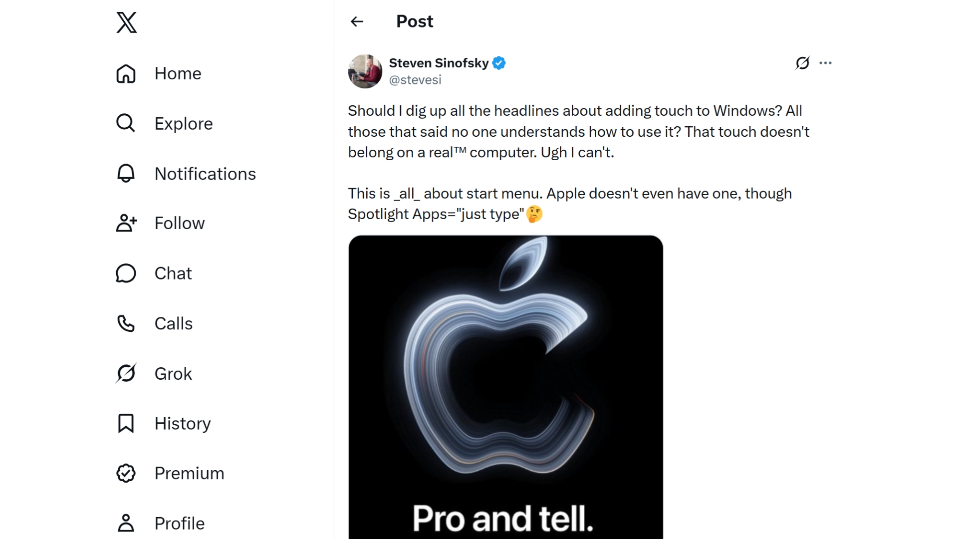 Ex-Windows boss reacts to upcoming Apple event