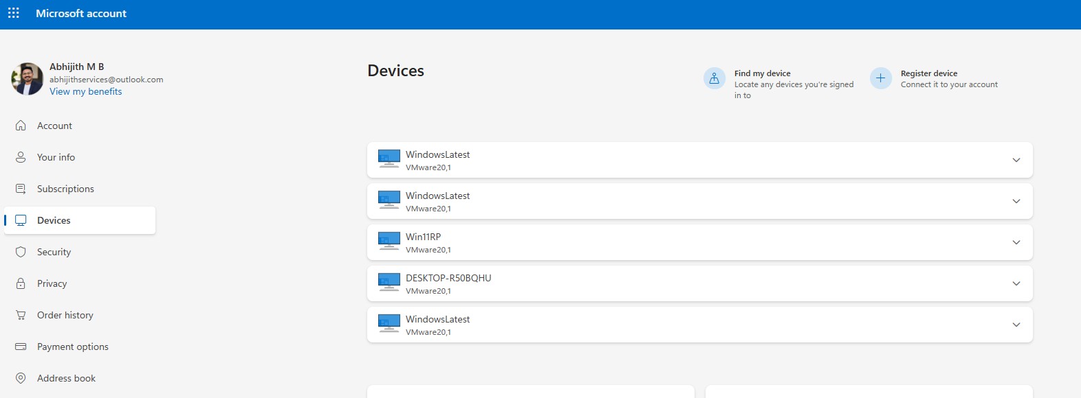 Find my device