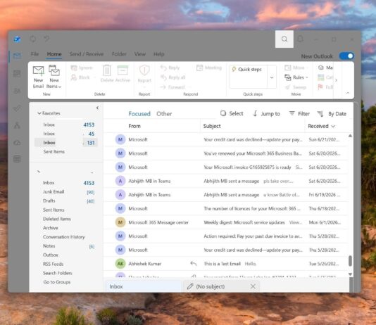 Tested: Microsoft cloned Outlook Classic’s look into a New Outlook theme, instead of building a native Windows 11 app New Outlook with classic theme hands on