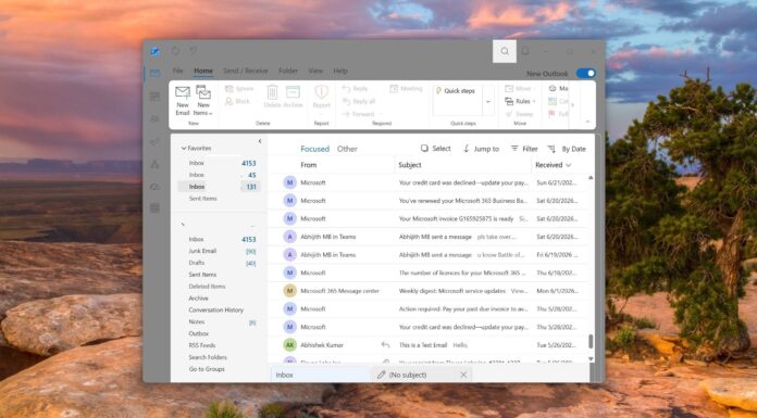 New Outlook with classic theme hands on