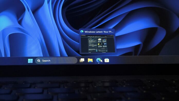 Windows 11 is testing a Windows XP-style taskbar list instead of thumbnails Windows 11 is testing a Windows XP-style taskbar list instead of thumbnails