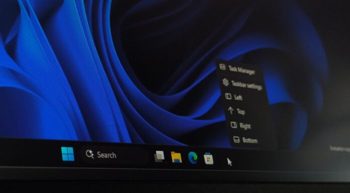 Windows 11 is testing a right-click menu just to move the taskbar