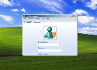 Windows Messenger, bundled with Windows XP in 2001, offered text chat, voice and video calls, and application sharing