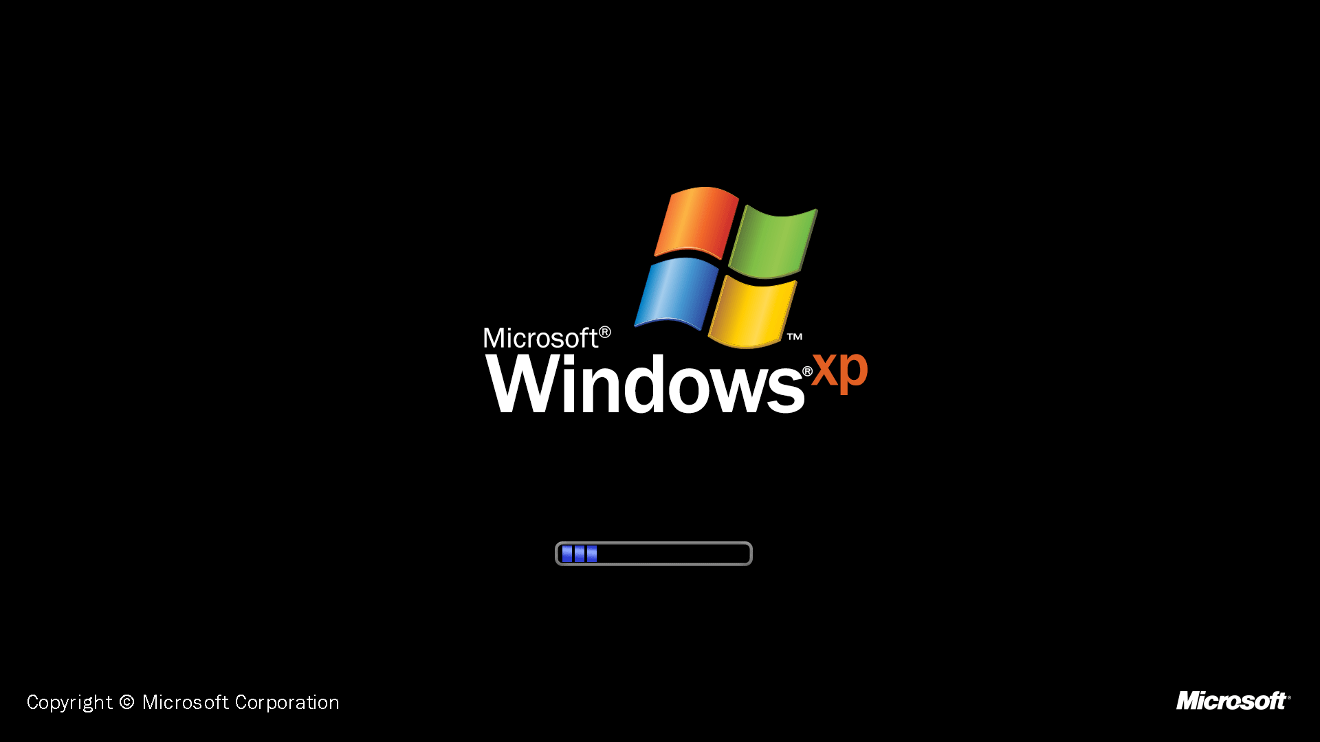 Windows XP Bootup animation