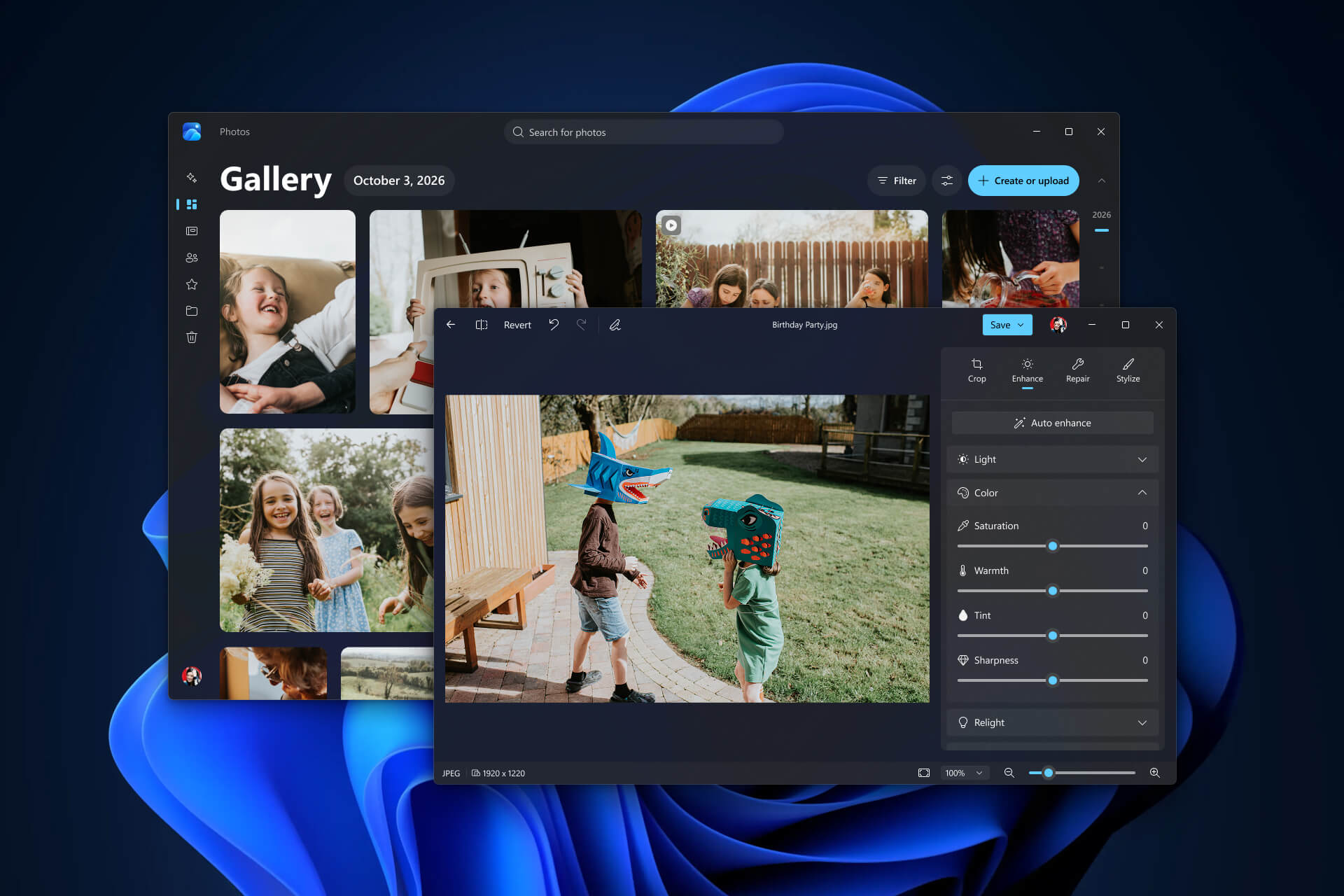 the new Photos app on Windows 11