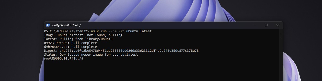 wslc ubuntu
